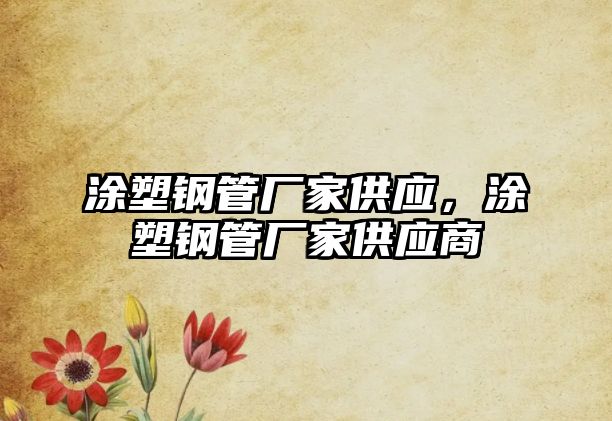 涂塑鋼管廠家供應(yīng)，涂塑鋼管廠家供應(yīng)商